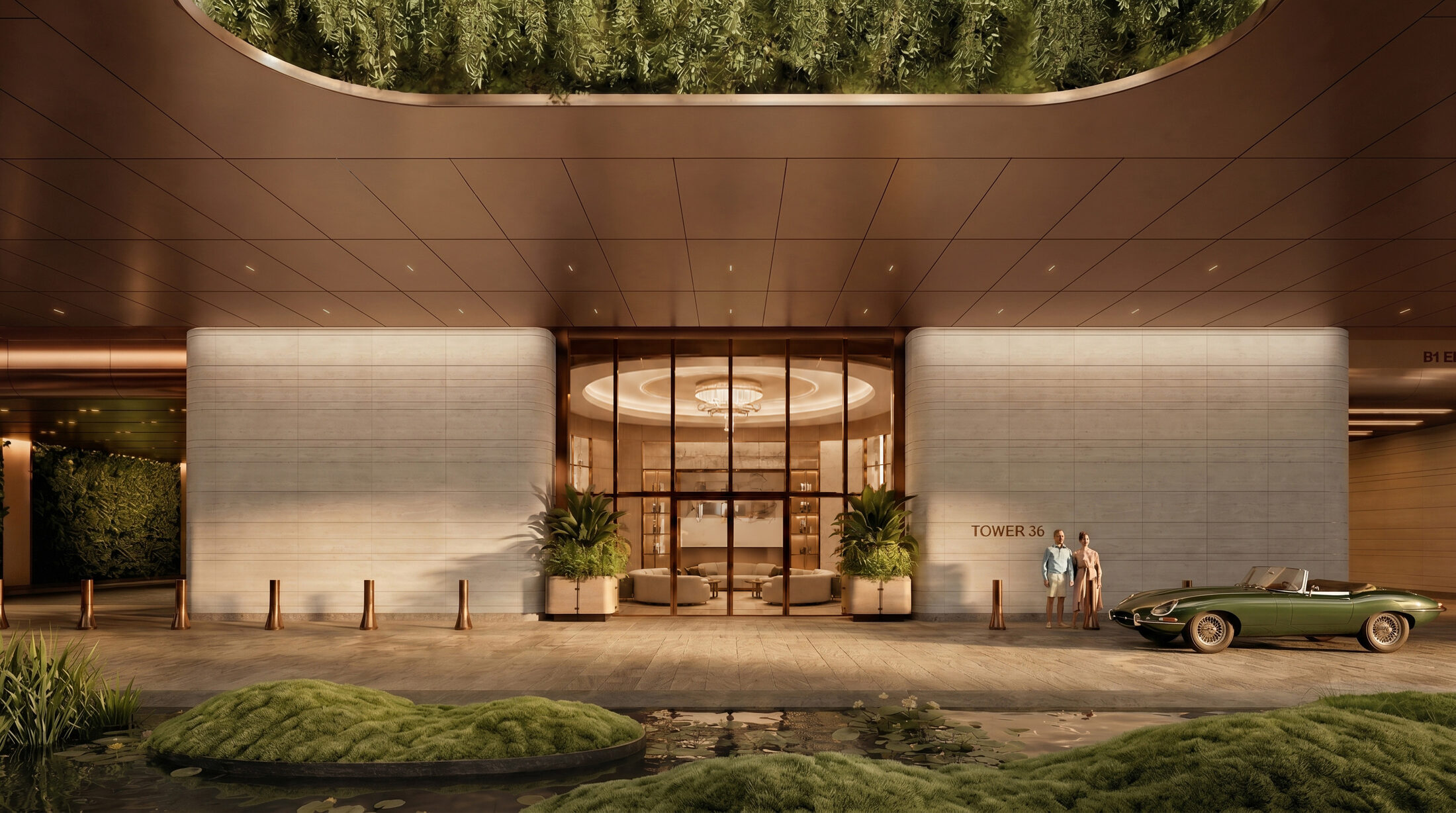 Anantara Residences private condominium porte cochère